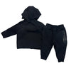 Nike Tech Black Zip-Up Hoodie & Jogger Set - Size 12 Mo