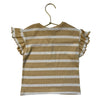 Zara Yellow & White Striped Ribbed Shirt - Size 18-24 Mo