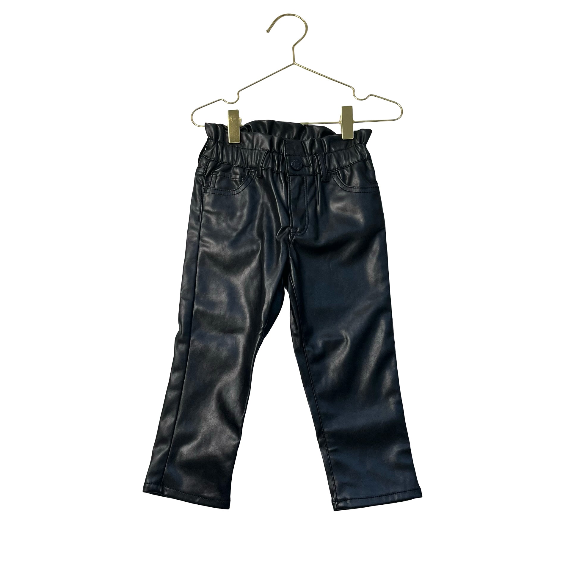 Baby Gap 'Just Like Mom' Black Faux Leather Pants - Size 3