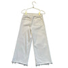 Zara Ivory Denim Raw Hem Jeans - Size 6