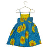 Stella McCartney Kids Blue & Yellow Sun Print Dress - Size 5