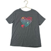 Cat & Jack Dark Gray Heart Maze Tee - Size S 6-7