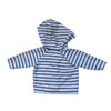 Little Me White & Navy Striped Cover Up - Size 6 Mo