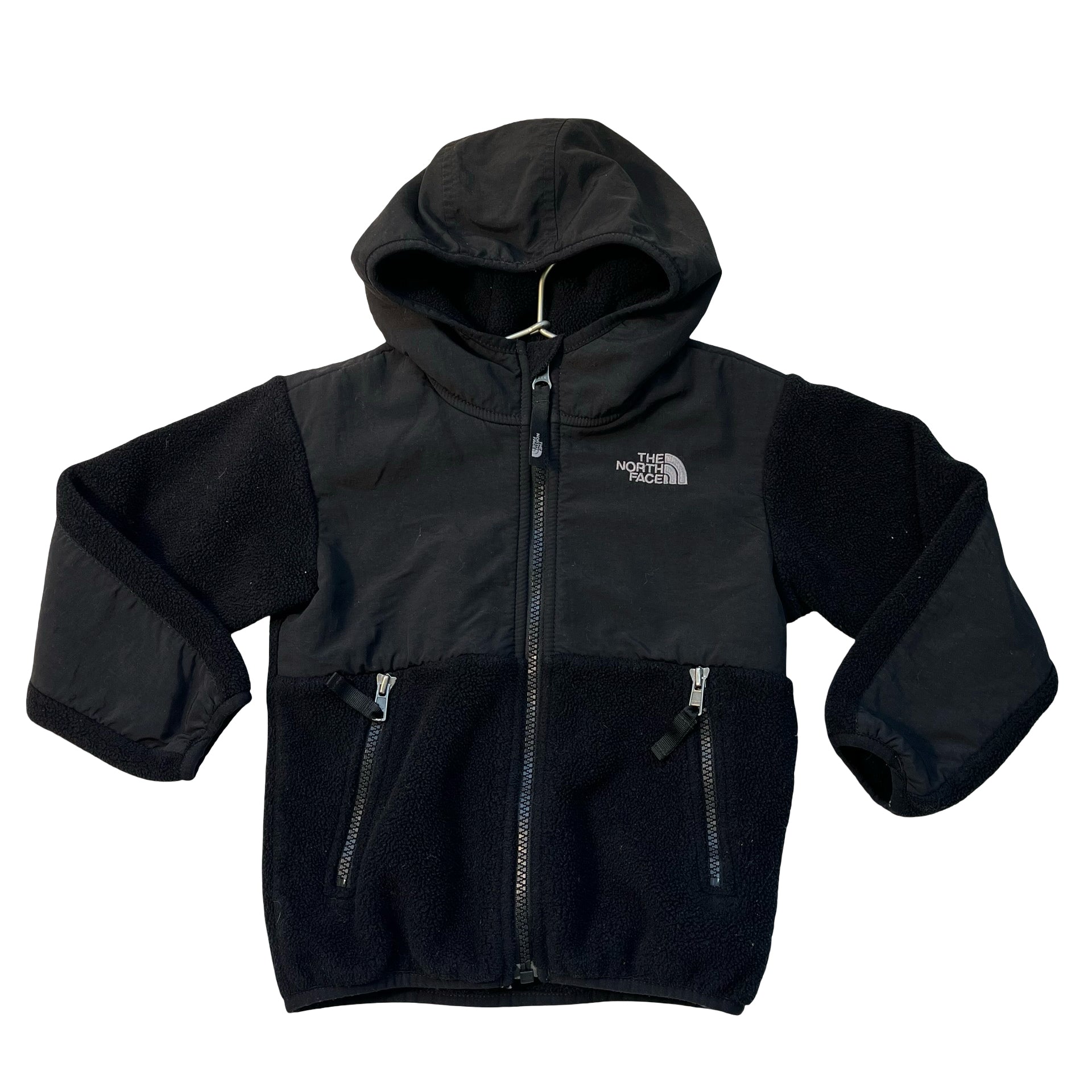 North Face Black Fleece Hooded Jacket - Size 3T