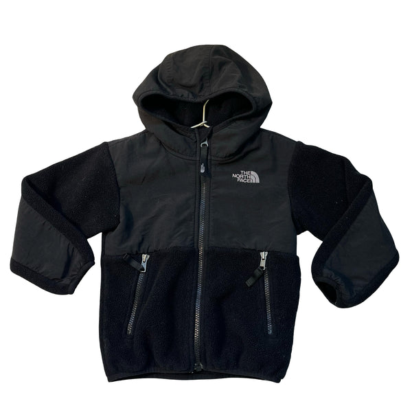North Face Black Fleece Hooded Jacket - Size 3T