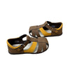UGG Brown & Orange Leather Closed-Toe Sandals - Size 11