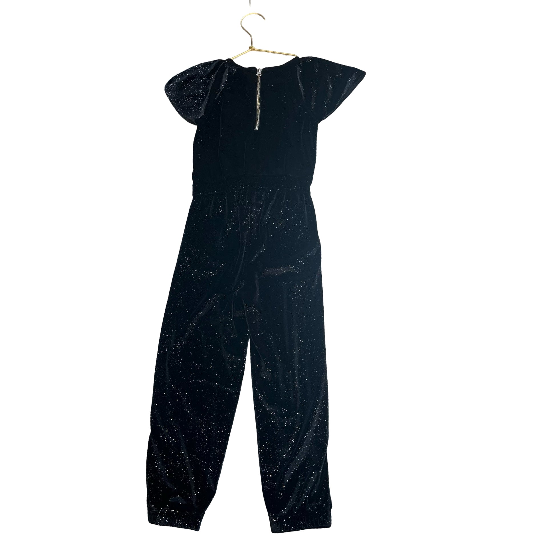 Baby Gap Black Velvet Sparkle Jumpsuit - Size 4