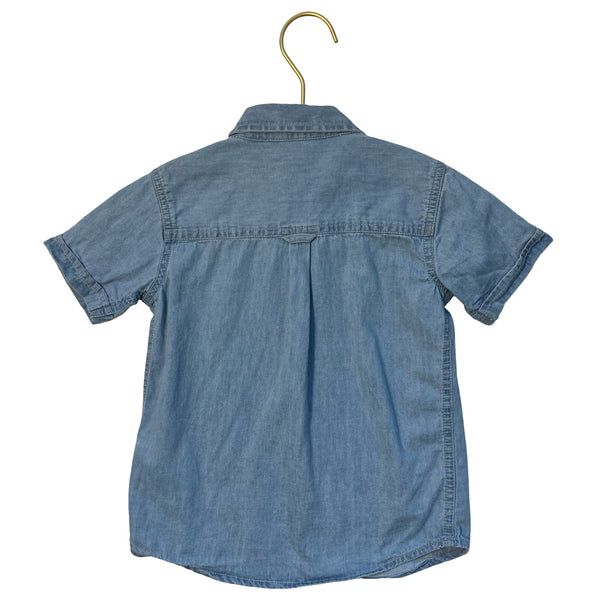 Rugged Butts Chambray Button Down Shirt - Size 4T