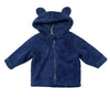 Hanna Andersson Navy Sherpa Hooded Jacket - Size 6-12 Mo