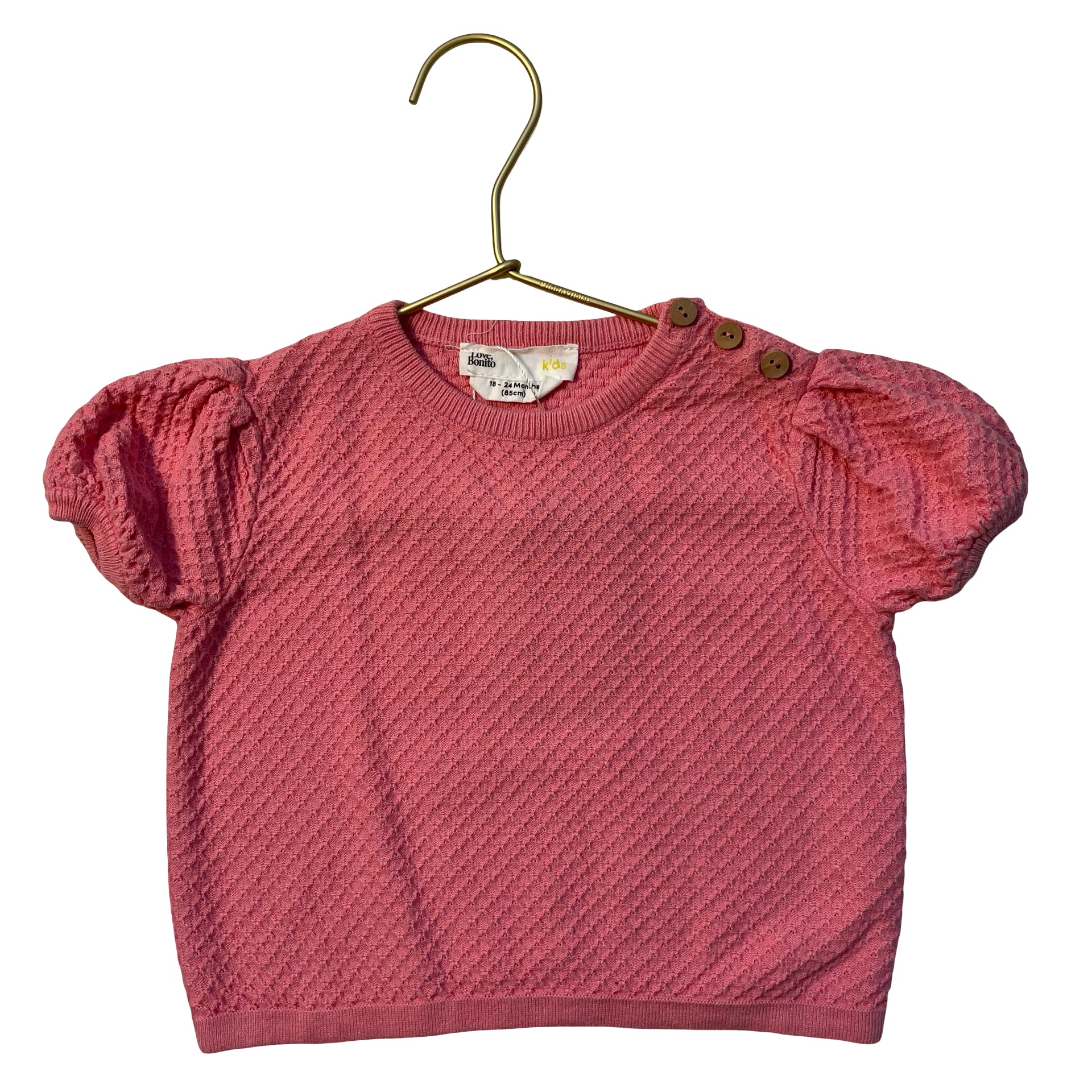 Love Bonito Pink Knit Top - Size 18-24 Mo
