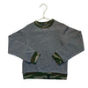 Joe's Gray Sweatshirt, Camo Trim - Size 5