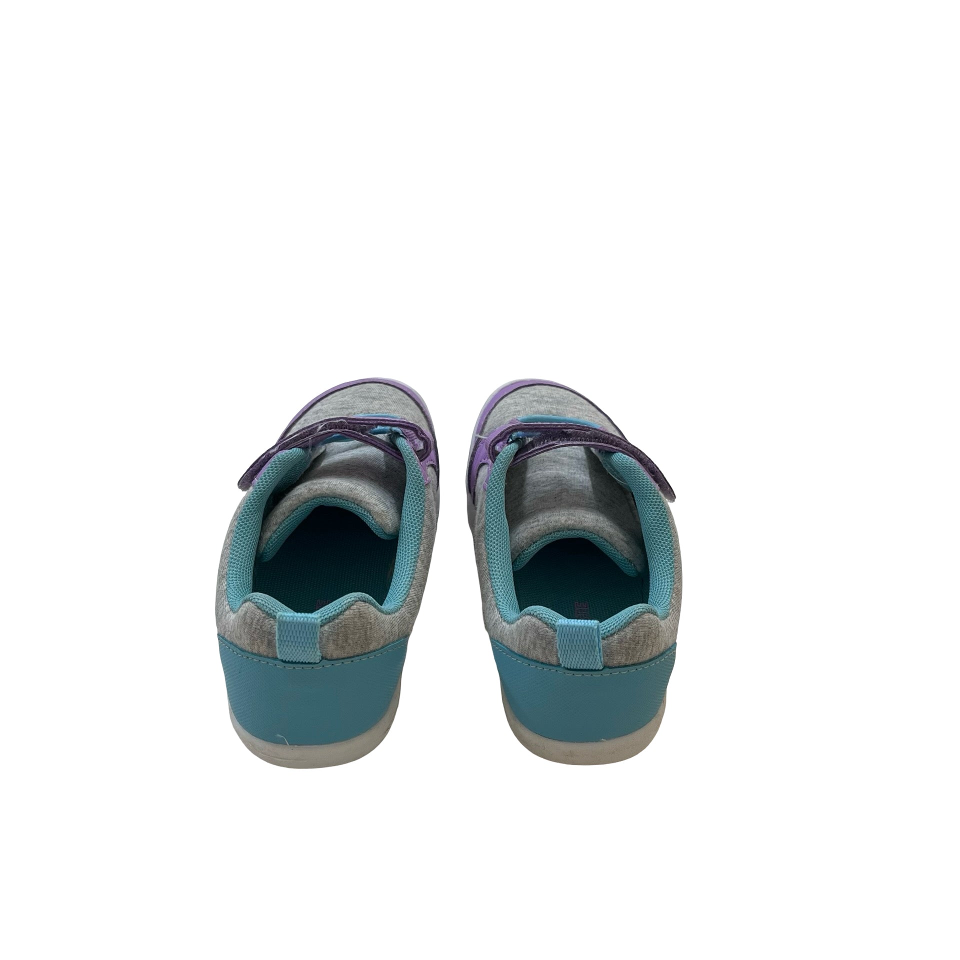 Tucker & Tate Gray & Purple Velcro Sneakers - Size 11