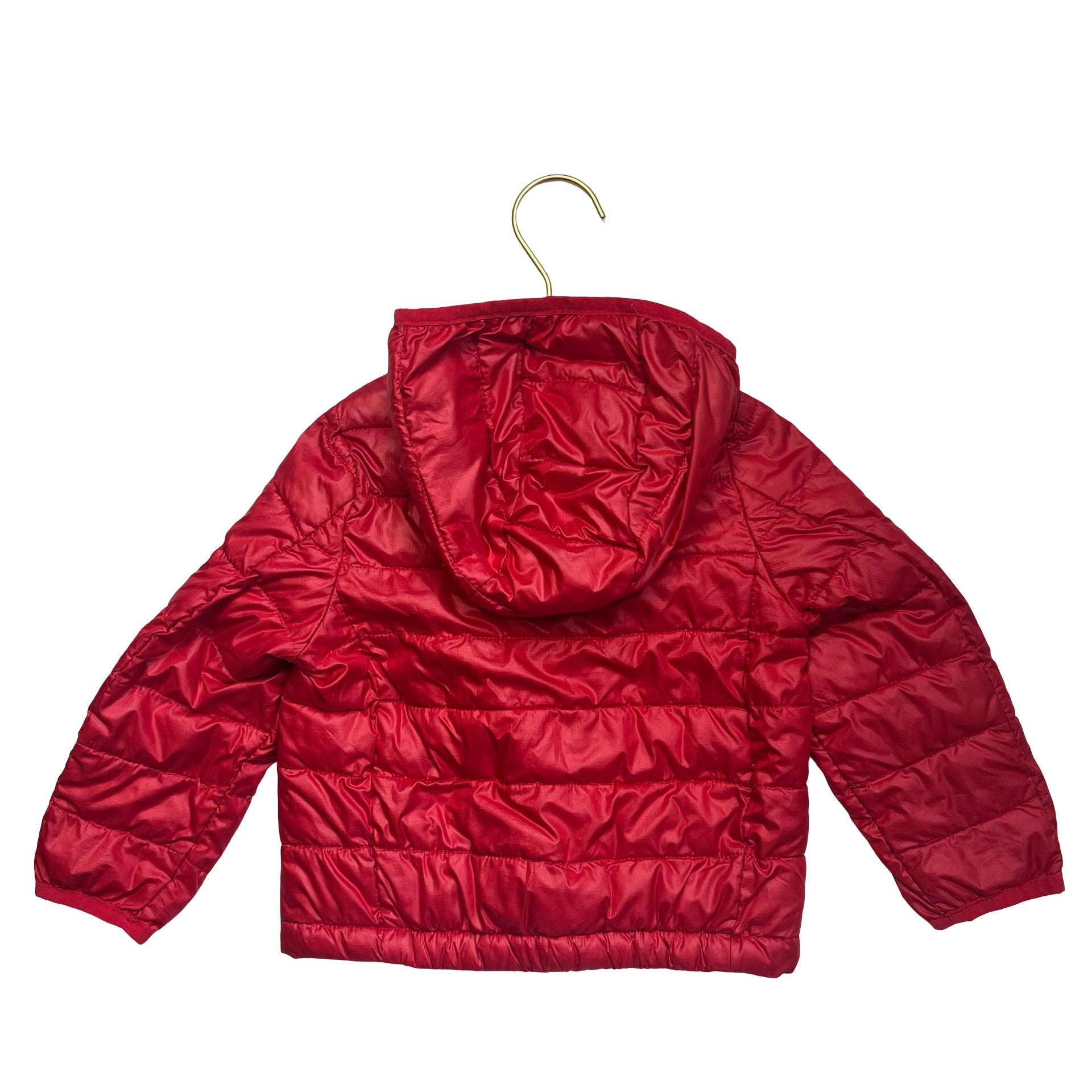 Primary Red Hooded Lightweight Puffer Jacket - Size 18-24 Mo