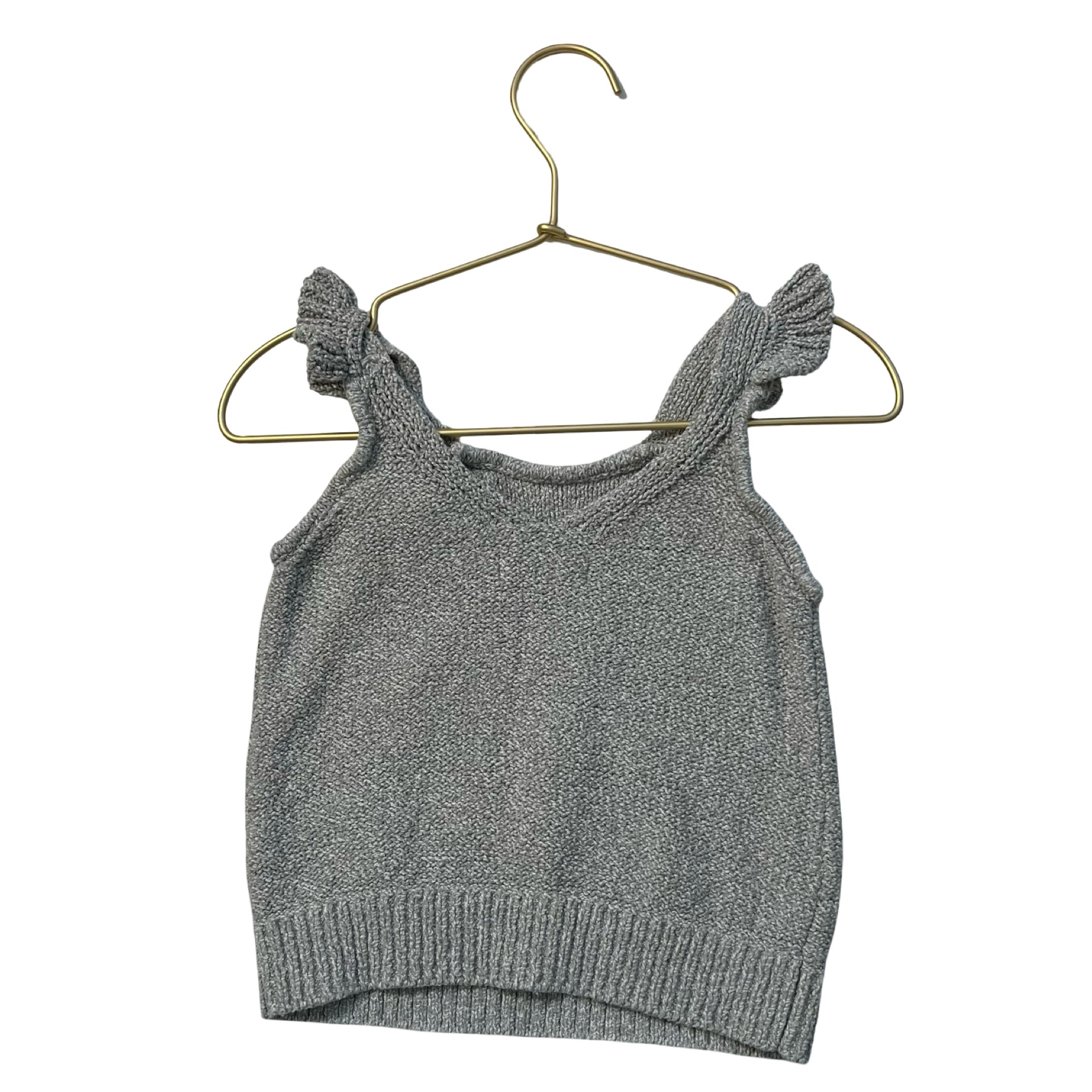Rylee & Cru Gray Knit Tank Top - Size 4-5