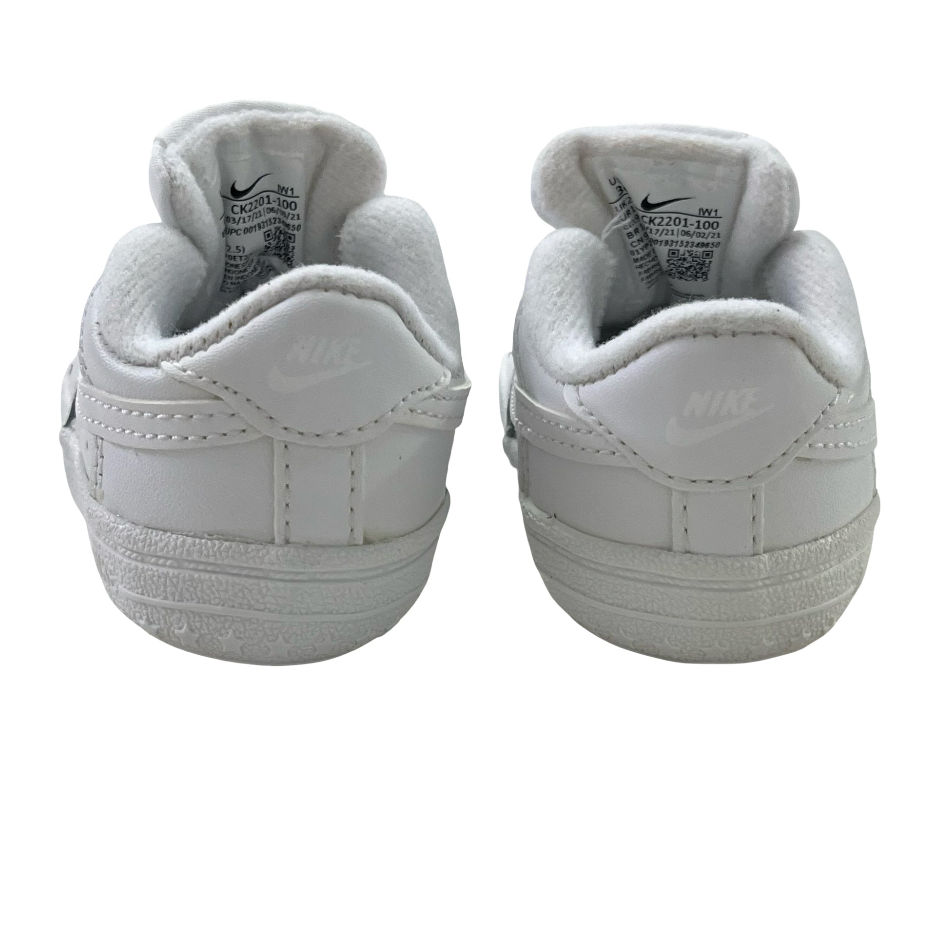 Nike White Soft-Sole Sneakers - Size 3C