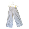 Zara White Beaded & Rhinestone Striped Pants - Size 6