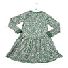 Mini Boden Green & Ivory Woodland Print Dress - Size 9-10Y