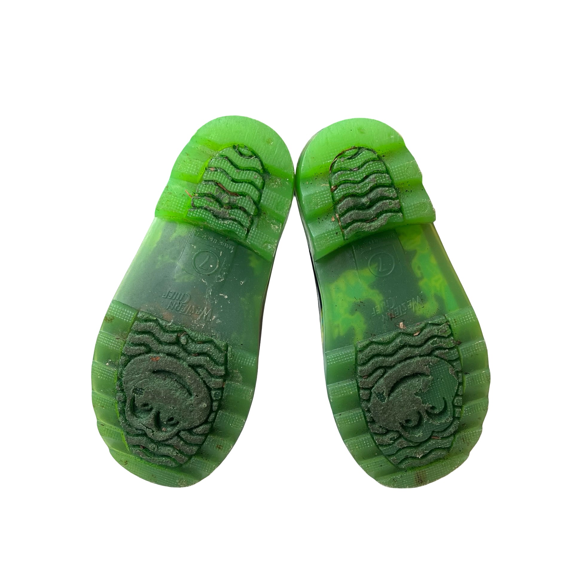 Western Chief Navy Dinosaur Light-Up Rain Boots - Size 7