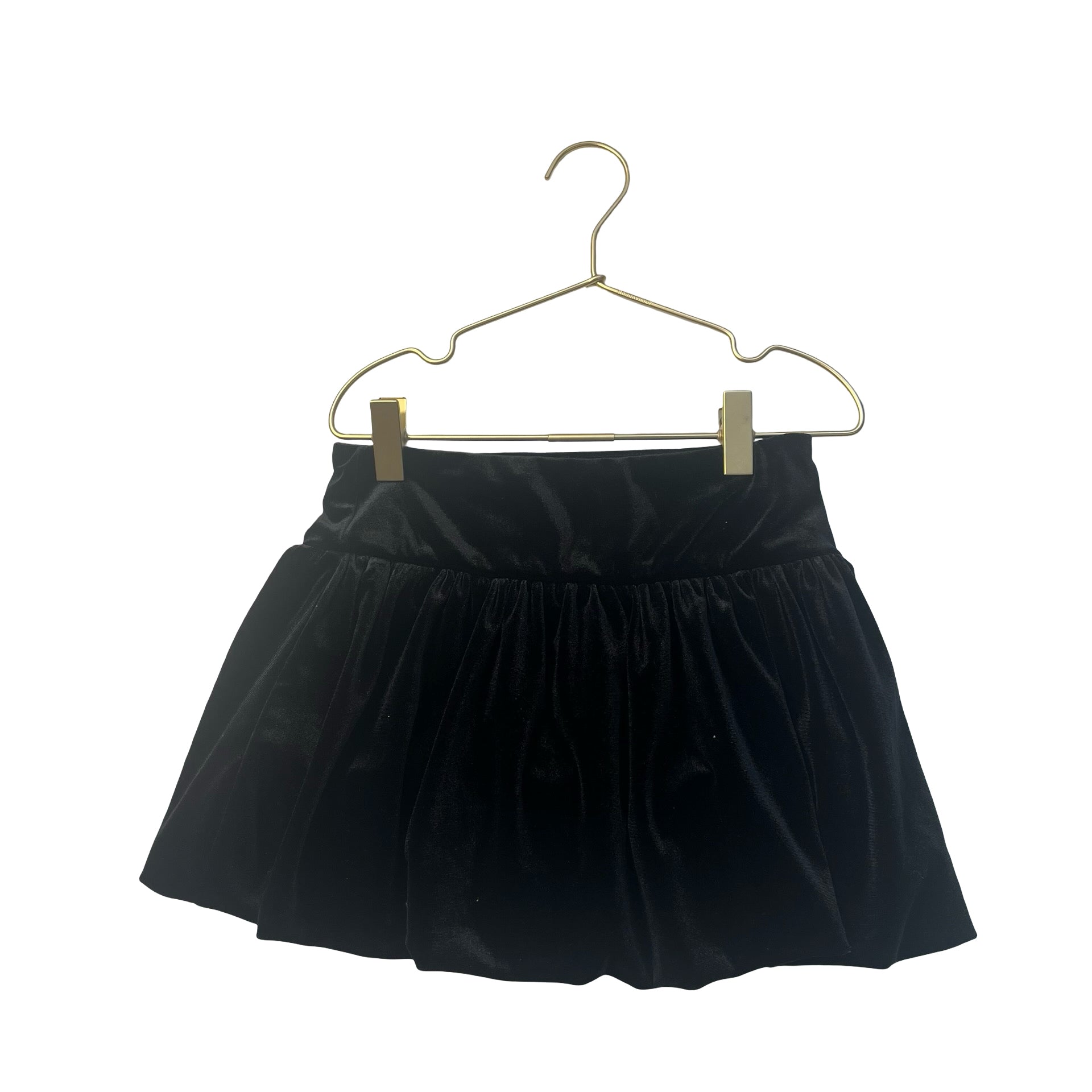 Art Class Black Velour Bubble Skirt - Size S 6-7
