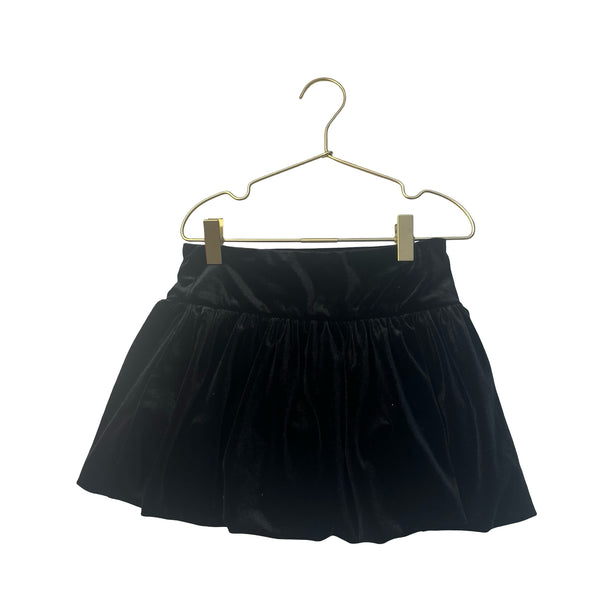 Art Class Black Velour Bubble Skirt - Size S 6-7