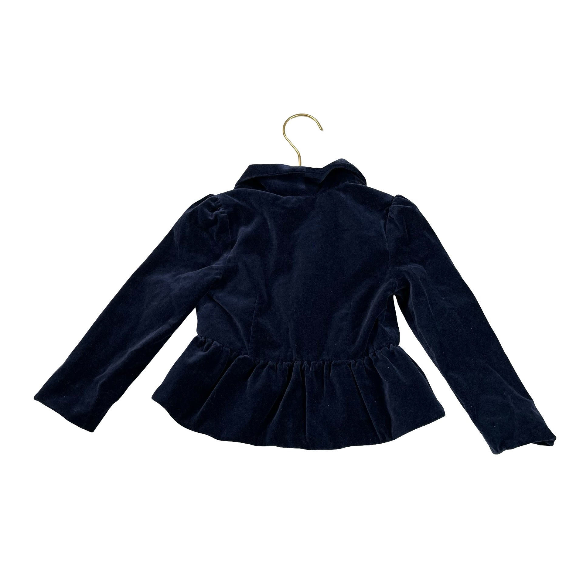 Janie and Jack Navy Velvet Blazer - Size 3