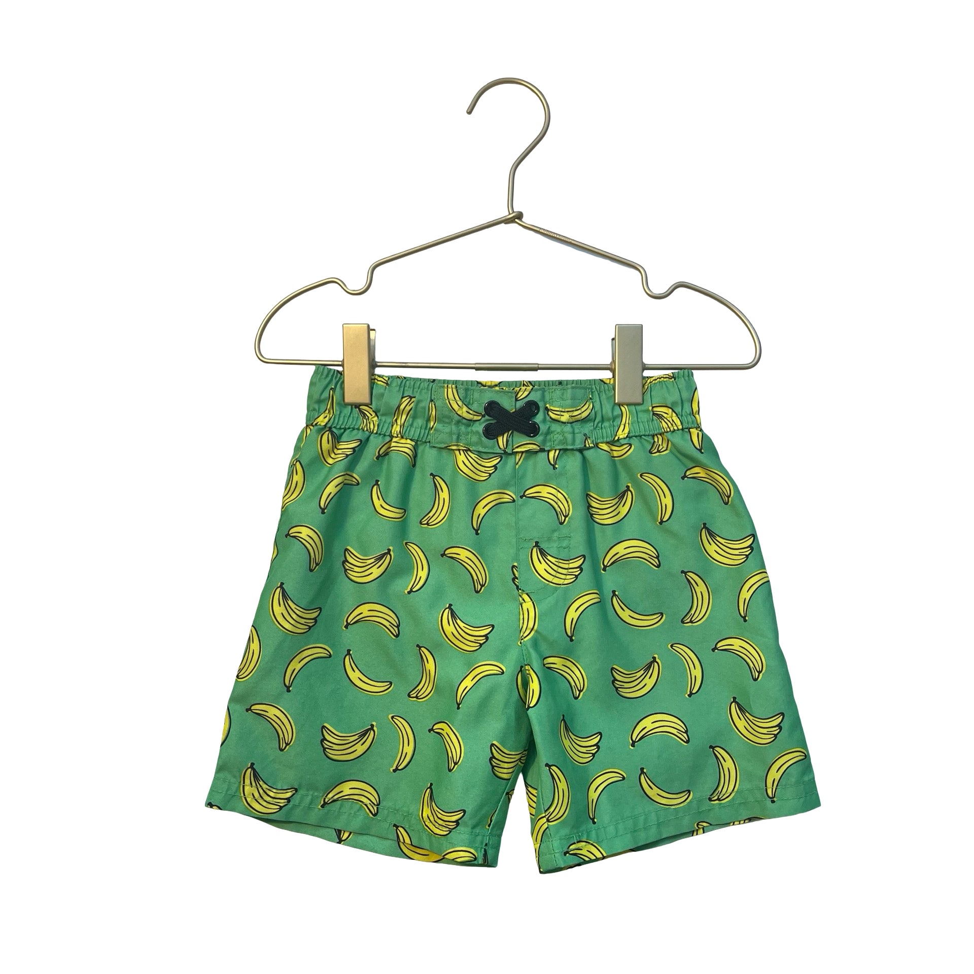 Cat & Jack Green Banana Print Swim Shorts - Size 4T