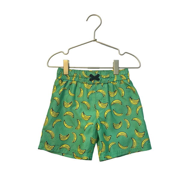 Cat & Jack Green Banana Print Swim Shorts - Size 4T