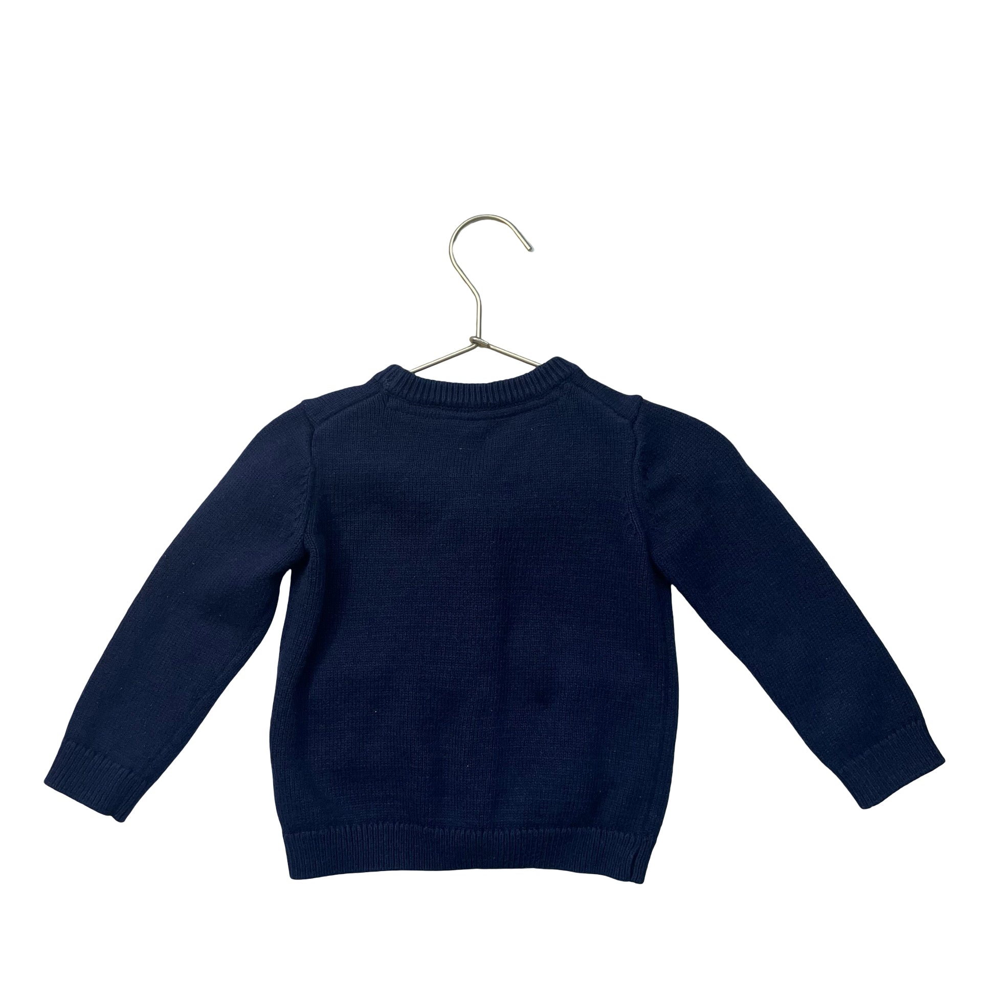 Janie and Jack Navy V-Neck Cardigan Sweater - Size 18-24 Mo