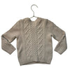 Baby Boden Ivory Wool-Blend Cable-Knit Sweater - Size 3-4Y