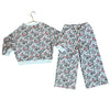Louise Misha Ivory & Pink Floral Sweatshirt & Wide-Leg Sweatpants Set - Size 5Y