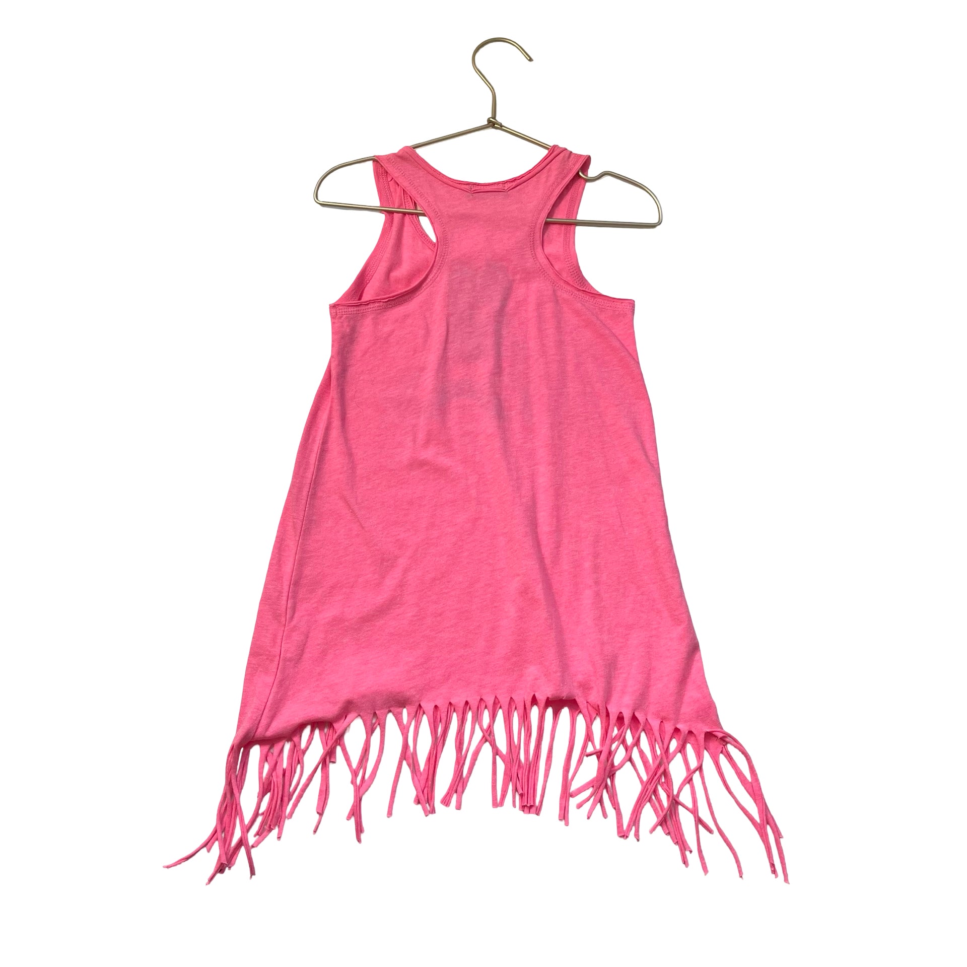 Pixie Lane Pink 'Somewhere' Rainbow Fringe Cover-Up - Size 5