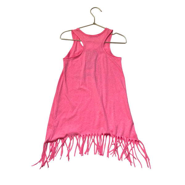 Pixie Lane Pink 'Somewhere' Rainbow Fringe Cover-Up - Size 5