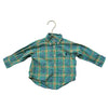 Ralph Lauren Green, Yellow & Blue Plaid Button Down Shirt - Size 9 Months