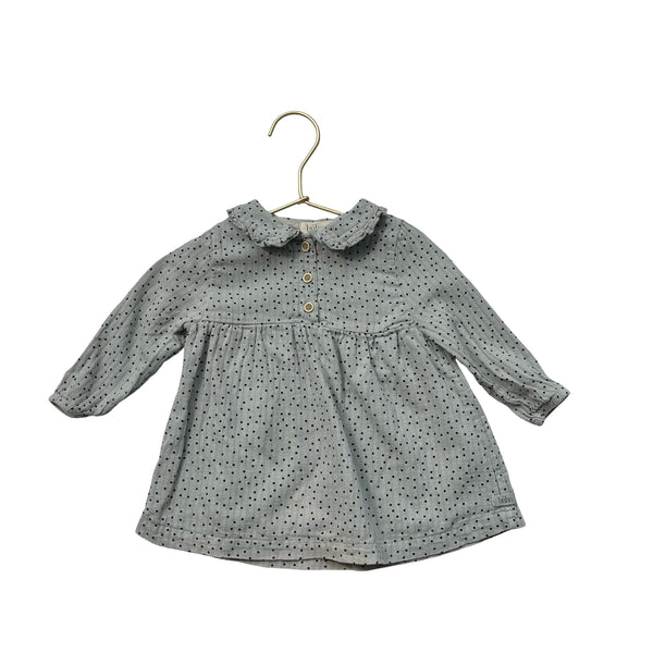 Buho Sage Green Polka Dot Dress - Size 6 Mo