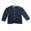 Egg Navy Cotton Cardigan Sweater - Size 2