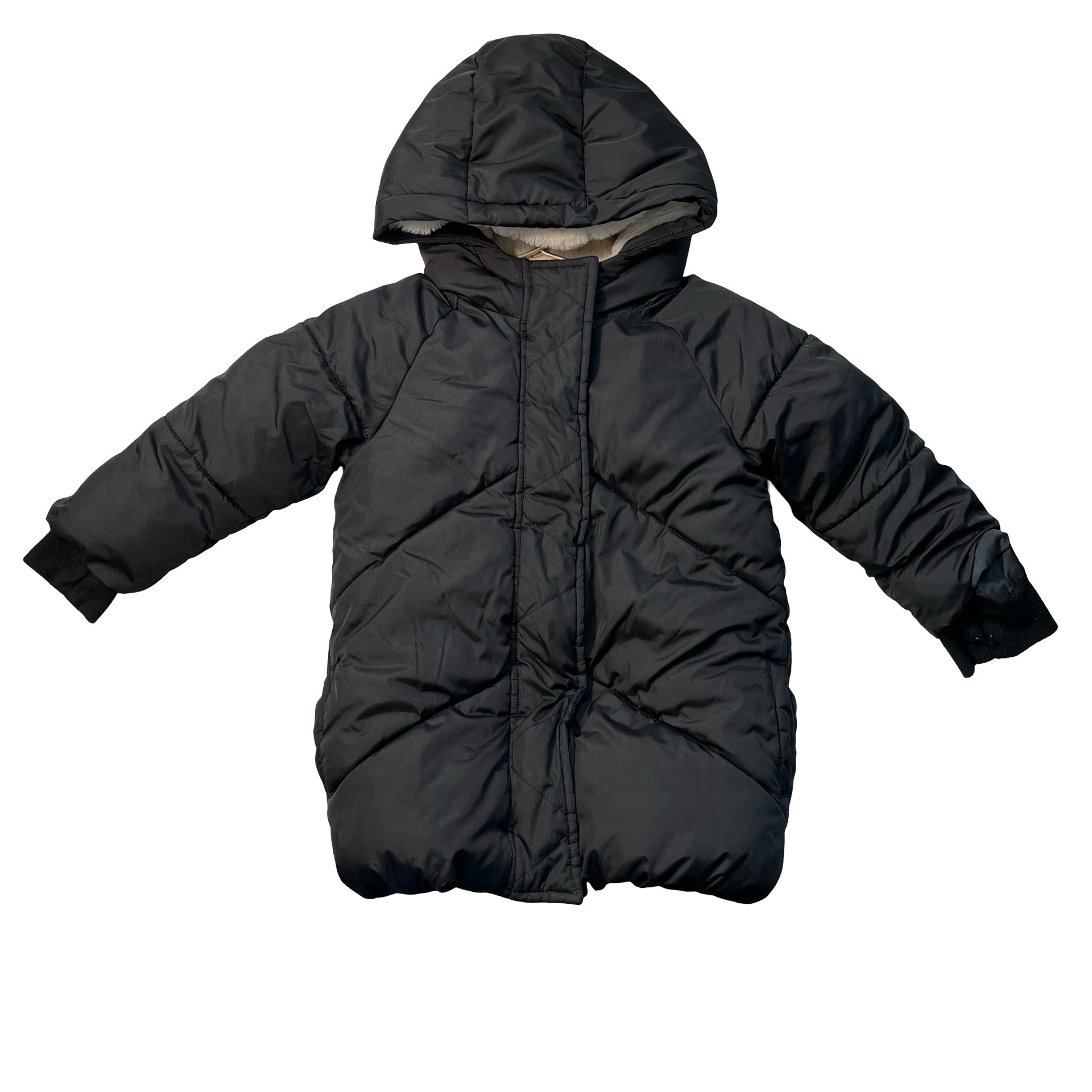 Baby Gap Primaloft Black Hooded Winter Jacket - Size 3