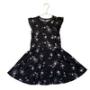 Pixie Lane Black & Purple Splatter Print Dress - Size 5