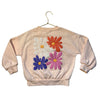 M&S Peach 'Choose Happy' Flower Sweatshirt - Size 6X US
