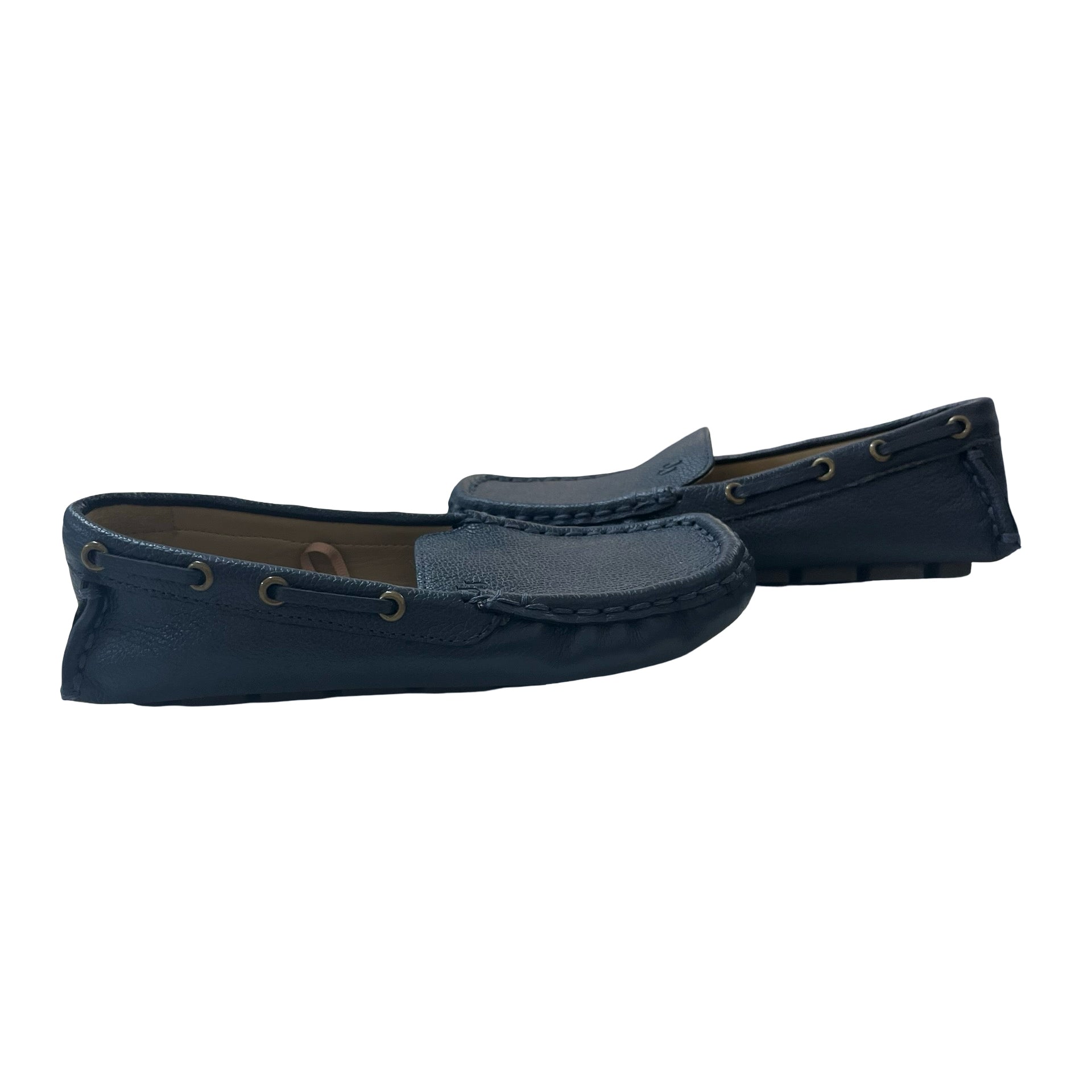 Janie and Jack Navy Driving Loafers - Size 12