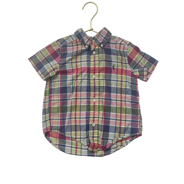 Ralph Lauren Madras Button Down Shirt - Size 2