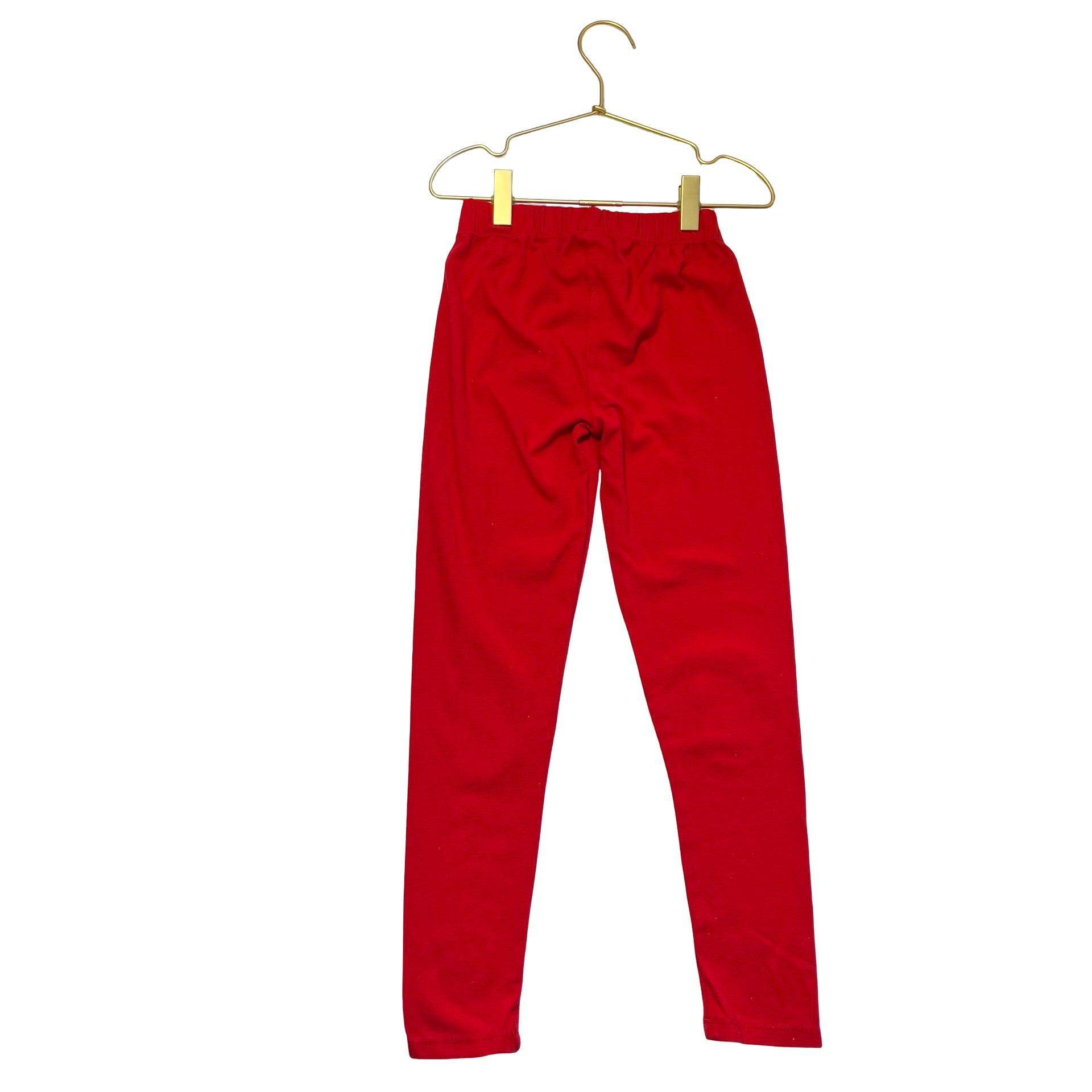 Gymboree Red Gingerbread Applique Leggings - Size 7