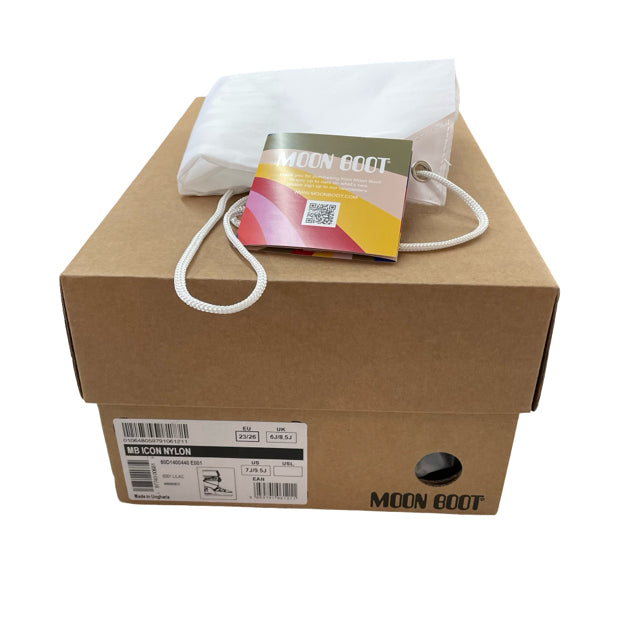 Moon Boot Lilac Winter Boots New in Box - Size 7J-9.5J