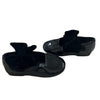 Zara Black Patent & Velvet Bow Shoes - Size 22 (6)
