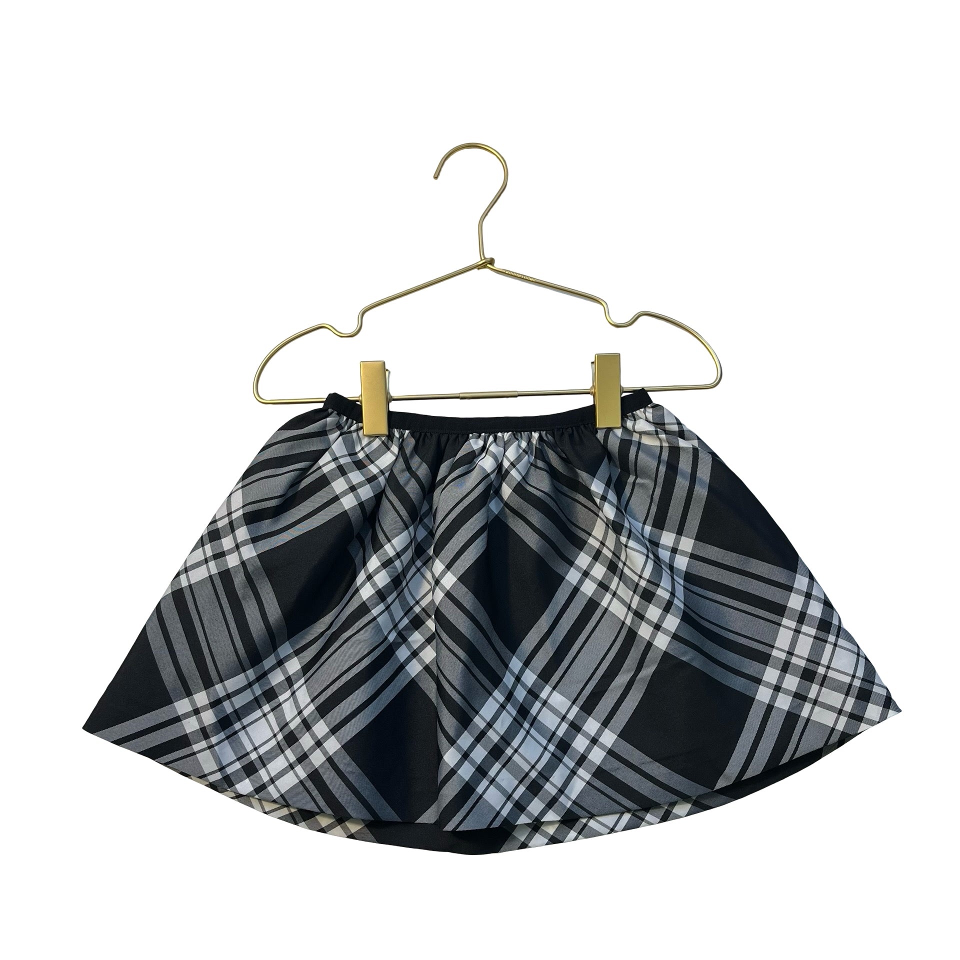 Polo Ralph Lauren Black & Ivory Plaid Skirt - Size 4