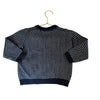 Janie and Jack Navy & Blue Houndstooth V-Neck Cardigan Sweater - Size 2T