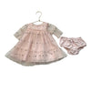 Nordstrom Pink Tulle Dot Dress & Bloomers - Size 6 Mo