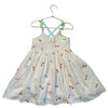 Stella McCartney Kids Ivory Cotton Gauze Embroidered Bow Dress - Size 6