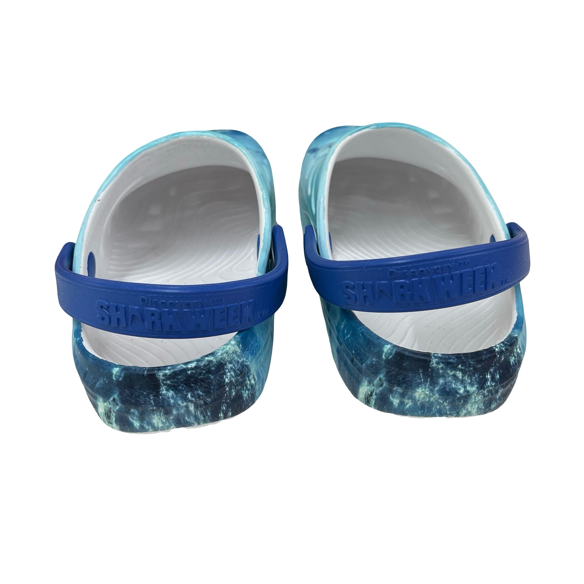 Rugged Shark Blue Ocean & Shark Print Shoes - Size 13