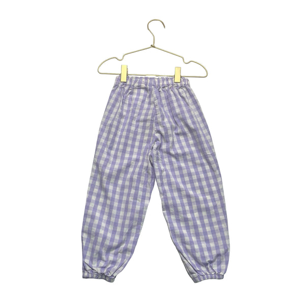 H&M Lavender Check Jogger Pants - Size 3T