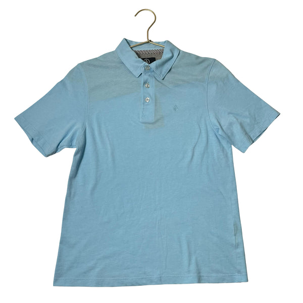 Volcom Light Blue Polo Shirt - Size M 10-12